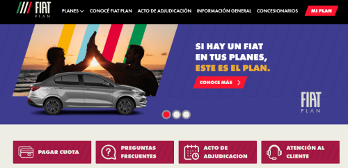Fiat Plan actualizó su sitio web para una mejor experiencia del cliente